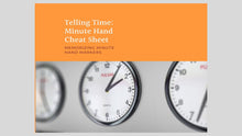 Load image into Gallery viewer, Telling Time: Minute Hand Cheat Sheet *Freebie*
