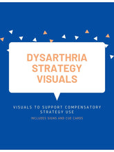 Load image into Gallery viewer, Dysarthria Compensatory Strategies Visual - Freebie
