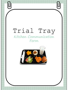 Trial Tray Form