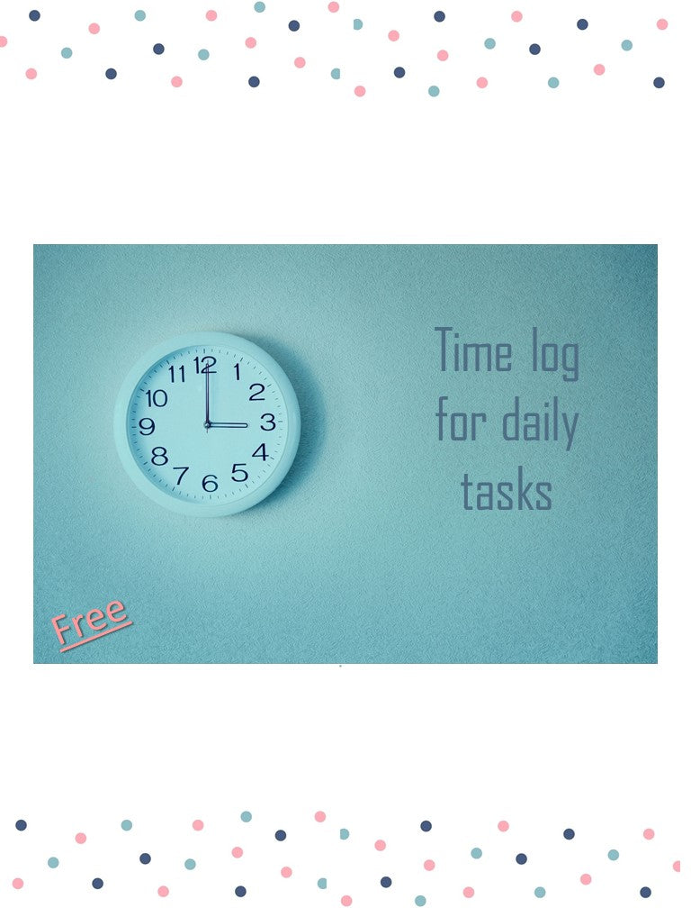 Freebie! Time Log for Daily Tasks