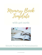 Load image into Gallery viewer, Editable Memory Book Template
