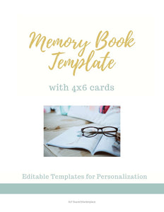 Editable Memory Book Template