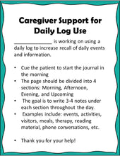 Load image into Gallery viewer, Daily Log Instructions for Patient and Caregivers
