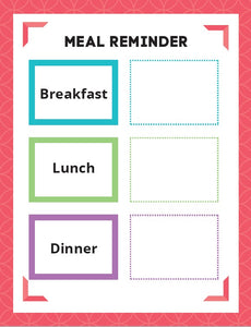 Meal Reminder: Cue Card System and Visual Support